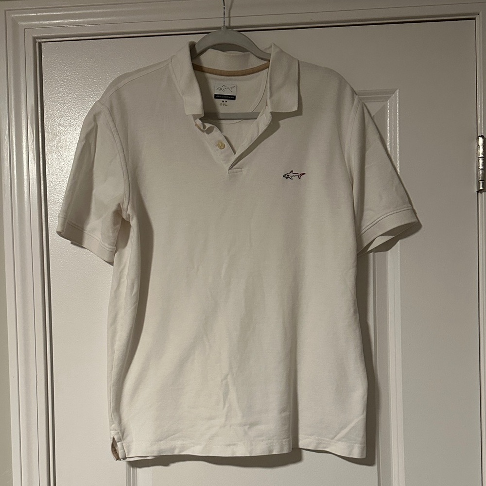 Men's Greg Norman White Polo Shirt